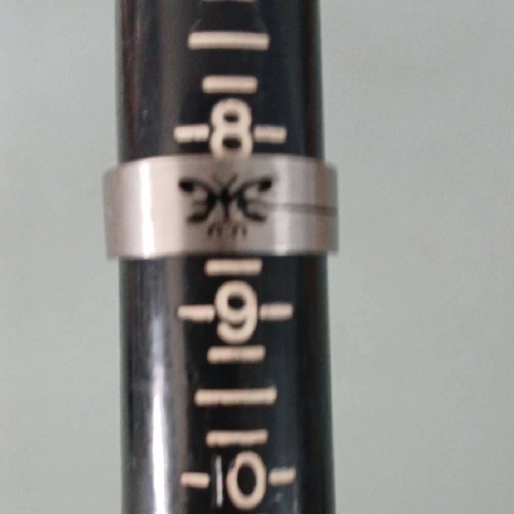 Stainless Steel Butterfly Ring 8.5 - Picture 3 of 3